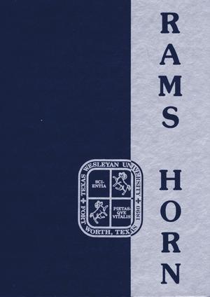 Primary view of object titled 'Ram's Horn, Yearbook of Texas Wesleyan University, 1993'.