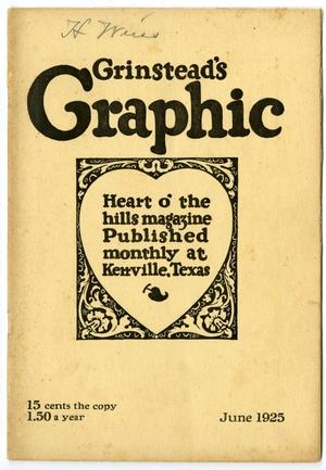 Primary view of object titled 'Grinstead's Graphic, Volume 5, Number 6, June 1925'.