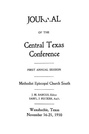 Journal of the Central Texas Conference, First Annual Session, Methodist Episcopal Church South