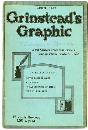 Primary view of object titled 'Grinstead's Graphic, Volume 2, Number 4, April 1922'.