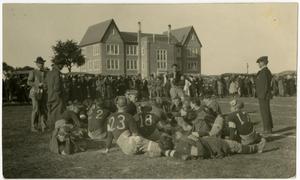 Primary view of object titled '1920's Schreiner Institute Football Squad Off the Field'.