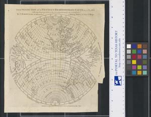 Primary view of object titled 'A new Projection of the Western Hemisphere of the Earth on a Plane'.