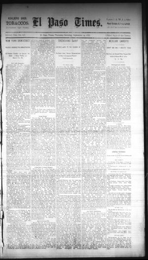 Primary view of object titled 'El Paso Times. (El Paso, Tex.), Vol. Seventh Year, No. 228, Ed. 1 Thursday, September 29, 1887'.