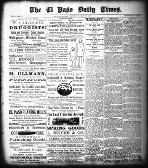 Primary view of object titled 'The El Paso Daily Times. (El Paso, Tex.), Vol. 2, No. 77, Ed. 1 Wednesday, May 30, 1883'.