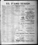 Newspaper: El Paso Times. (El Paso, Tex.), Vol. 1, No. 11, Ed. 1 Friday, June 10…