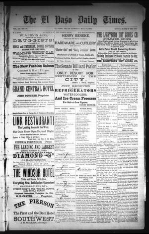 Primary view of The El Paso Daily Times. (El Paso, Tex.), Vol. 3, No. 59, Ed. 1 Tuesday, May 13, 1884