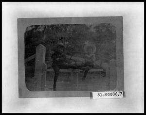 Primary view of object titled 'Boys Sitting on Fence'.