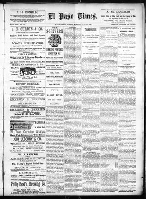 Primary view of object titled 'El Paso Times. (El Paso, Tex.), Vol. SIXTH YEAR, No. 153, Ed. 1 Tuesday, June 29, 1886'.