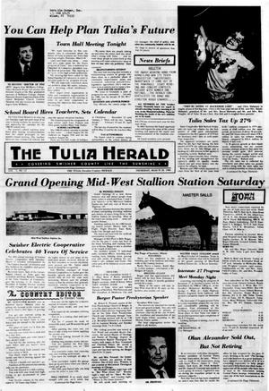 Primary view of object titled 'The Tulia Herald (Tulia, Tex.), Vol. 72, No. 12, Ed. 1 Thursday, March 20, 1980'.