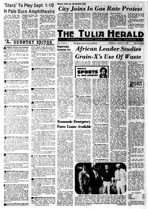 Primary view of object titled 'The Tulia Herald (Tulia, Tex.), Vol. 70, No. 33, Ed. 1 Thursday, August 17, 1978'.