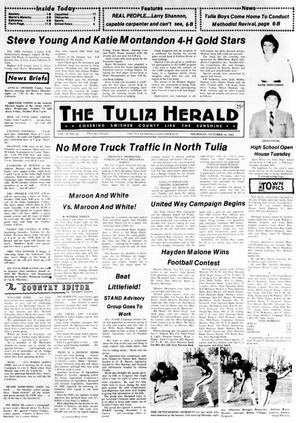 Primary view of The Tulia Herald (Tulia, Tex.), Vol. 74, No. 41, Ed. 1 Thursday, October 14, 1982