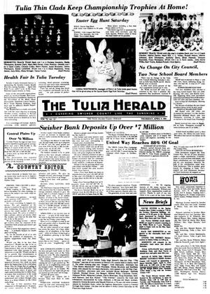 Primary view of object titled 'The Tulia Herald (Tulia, Tex.), Vol. 73, No. 15, Ed. 1 Thursday, April 9, 1981'.
