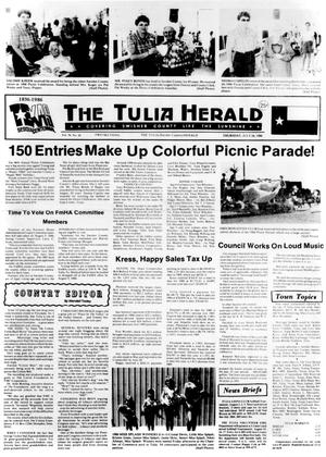 Primary view of object titled 'The Tulia Herald (Tulia, Tex.), Vol. 78, No. 30, Ed. 1 Thursday, July 24, 1986'.