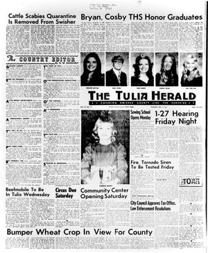 Primary view of object titled 'The Tulia Herald (Tulia, Tex.), Vol. 65, No. 18, Ed. 1 Thursday, May 3, 1973'.
