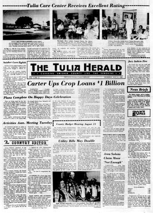 Primary view of object titled 'The Tulia Herald (Tulia, Tex.), Vol. 72, No. 31, Ed. 1 Thursday, July 31, 1980'.