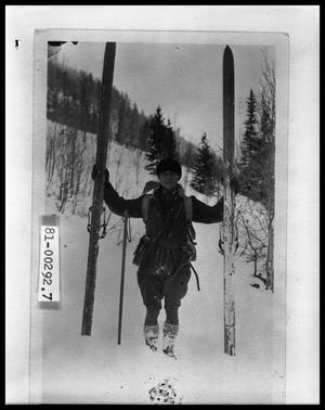 Primary view of object titled 'Man With Skis'.