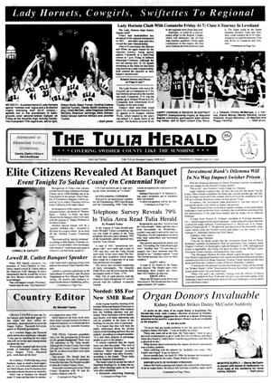 Primary view of object titled 'The Tulia Herald (Tulia, Tex.), Vol. 82, No. 8, Ed. 1 Thursday, February 22, 1990'.