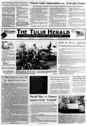 Primary view of The Tulia Herald (Tulia, Tex.), Vol. 83, No. 46, Ed. 1 Thursday, November 14, 1991