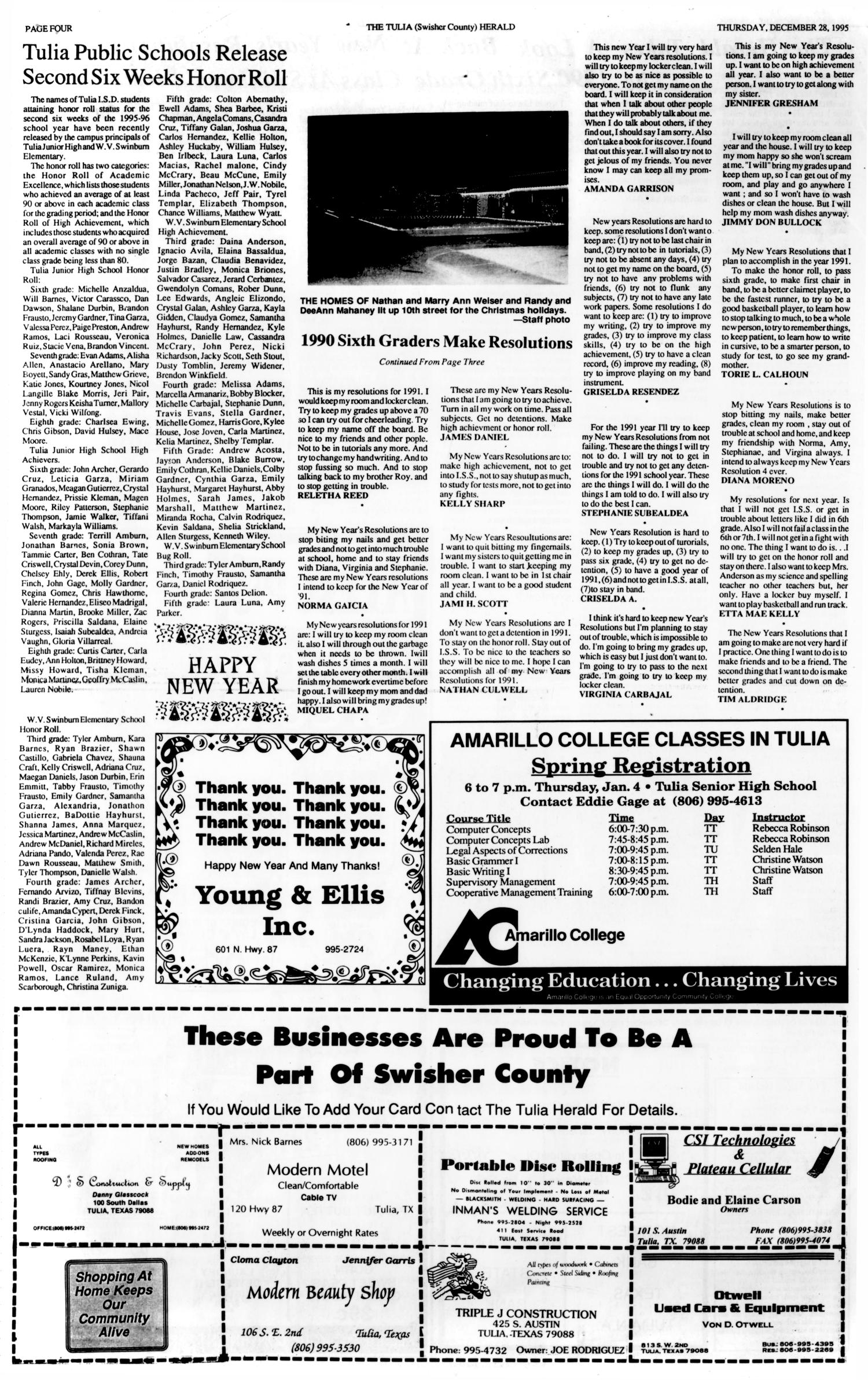 The Tulia Herald (Tulia, Tex.), Vol. 87, No. 52, Ed. 1 Thursday, December 28, 1995
                                                
                                                    [Sequence #]: 4 of 22
                                                