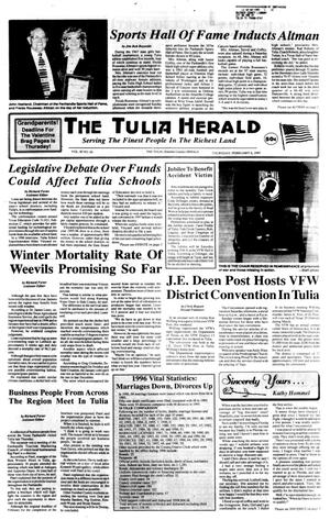 Primary view of object titled 'The Tulia Herald (Tulia, Tex.), Vol. 89, No. 6, Ed. 1 Thursday, February 6, 1997'.
