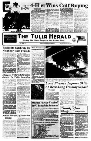 Primary view of object titled 'The Tulia Herald (Tulia, Tex.), Vol. 89, No. 32, Ed. 1 Thursday, August 7, 1997'.