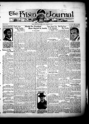Primary view of object titled 'The Frisco Journal (Frisco, Tex.), Vol. 23, No. 52, Ed. 1 Friday, February 18, 1927'.