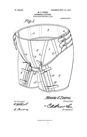 Primary view of object titled 'Abdominal Support'.