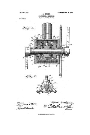 Primary view of object titled 'Changeable Gearing.'.