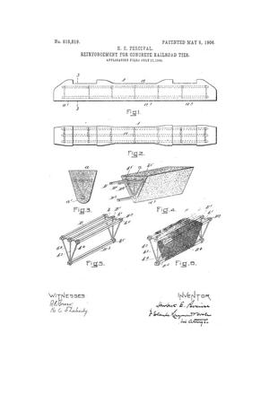 Primary view of object titled 'Reinforcement For Concrete Railroad Ties'.