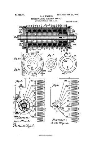 Primary view of object titled 'Reciprocating Electric Engine'.