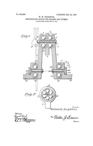 Primary view of object titled 'Antifriction Device for Cranks and Pitmen'.