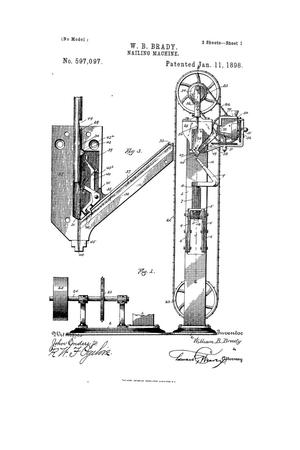 Primary view of object titled 'Nailing - Machine.'.
