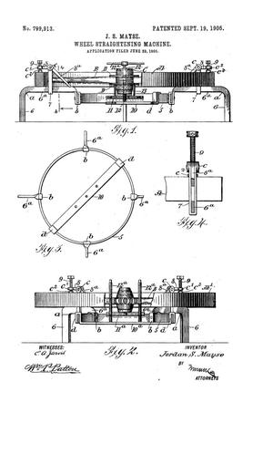 Primary view of object titled 'Wheel Straightening Machine'.
