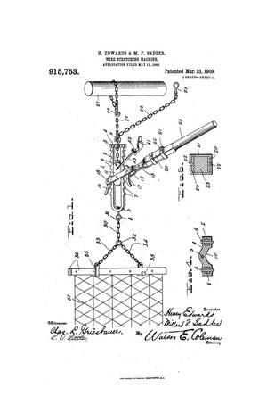 Primary view of object titled 'Wire-Stretching Machine.'.