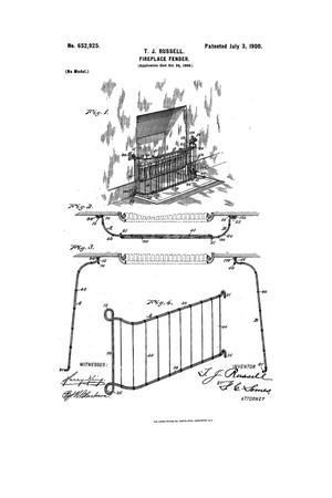 Primary view of object titled 'Fireplace-Fender.'.