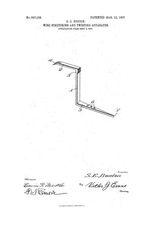 Primary view of object titled 'Wire Stretching and Twisting Apparatus.'.