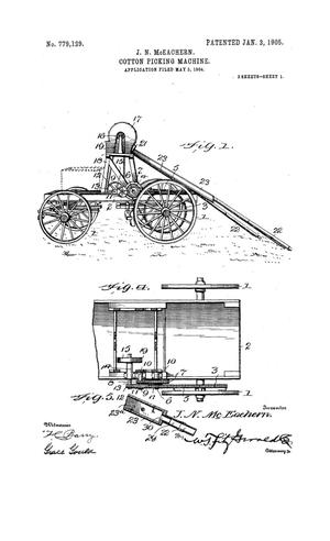 Primary view of object titled 'Cotton-Picking Machine.'.
