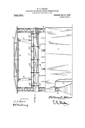 Primary view of object titled 'Apparatus for Molding Hollow Concrete Walls'.