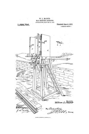 Primary view of object titled 'Mail-Receiving Apparatus'.