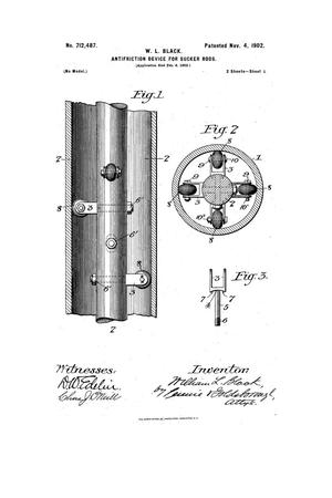 Primary view of object titled 'Antifriction Device for Sucker Rods.'.