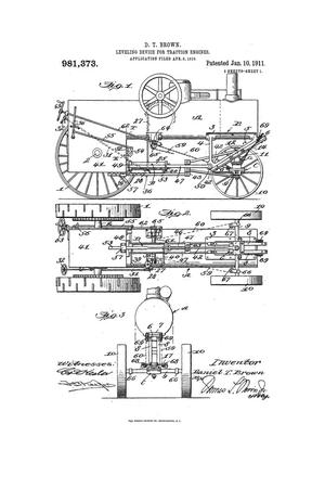 Primary view of object titled 'Leveling Device for Traction Engines'.