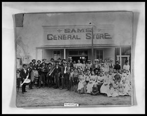 Primary view of object titled 'Townspeople in Front of General Store #1'.