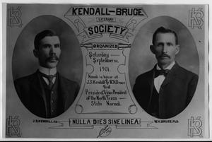 Primary view of object titled 'Kendall-Bruce Literary Society'.
