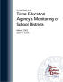 Primary view of An Audit Report on the Texas Education Agency's Monitoring of School Districts