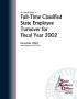 Primary view of An Annual Report on Full-Time Classified State Employee Turnover for Fiscal Year 2002