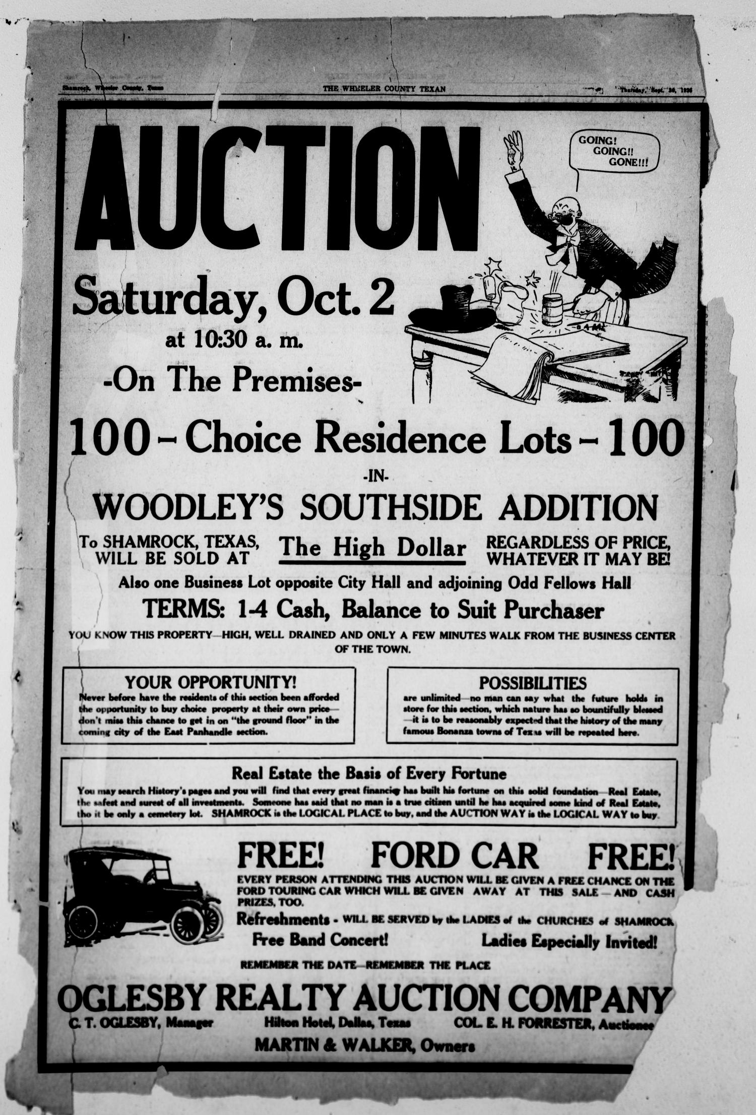 Wheeler County Texan (Shamrock, Tex.), Vol. 23, No. 22, Ed. 1 Thursday, September 30, 1926
                                                
                                                    [Sequence #]: 3 of 8
                                                