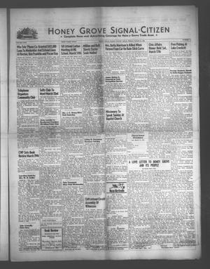 Primary view of object titled 'Honey Grove Signal-Citizen (Honey Grove, Tex.), Vol. 72, No. 11, Ed. 1 Friday, March 23, 1962'.