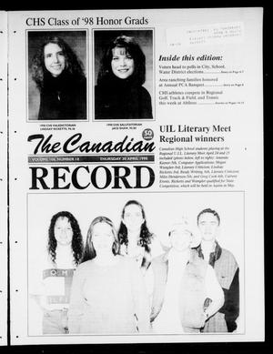 Primary view of object titled 'The Canadian Record (Canadian, Tex.), Vol. 108, No. 18, Ed. 1 Thursday, April 30, 1998'.