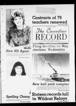 Primary view of object titled 'The Canadian Record (Canadian, Tex.), Vol. 99, No. 11, Ed. 1 Thursday, March 16, 1989'.
