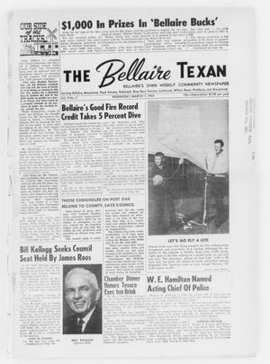Primary view of object titled 'The Bellaire Texan (Bellaire, Tex.), Vol. 9, No. 2, Ed. 1 Wednesday, March 7, 1962'.